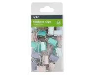 28x Foldback Clips Colorful Steel Binder Bulldog Clip Paper Office Document