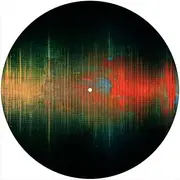 Slipmat Slip Mat Scratch Pad Felt for any 12" LP DJ Vinyl Turntable Record Player Custom Graphical - Sound Wave 2
