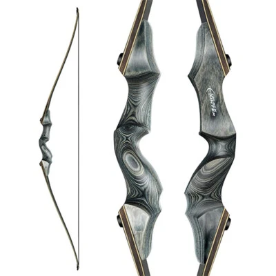 20-60lbs Archery Bow Traditional Hunting Split Longbow Shooting Takedown Bow