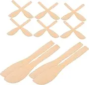 LAPYAPPE Wooden Butter Spatulas Set 20pcs Dumpling Making Tools Jam Spreader Kitchen Supplies