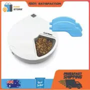 CatMate C500 Automatic Pet Feeder with Digital Timer for Cats and Small Dogs, Wh
