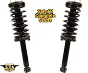 Unity Rear Loaded Strut Coil Spring Assembly Pair Fits 1996-1999 Infiniti i30