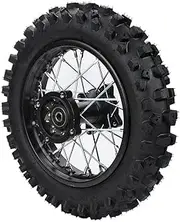 Rim tube tire 80/100-10" Rear Wheel Rim Tire 3.00-10 with 12mm Bearing Assembly for Dirt Bikes Mini Motorcycle Wheels + Tires SSR