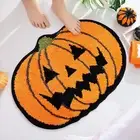 Construction Rug Bath Halloween Bathroom Rug Floor with Plush for Quick-drying