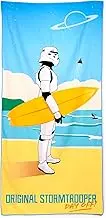 Puckator The Original Stormtrooper Surf Day Off Microfibre Beach Towel - Large Quick Drying Lightweight Thin Funny Mens Girls Beach Pool Holiday Towel Towels for Adults Womens - Vacation Accessories