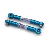 IOIUSKKU Steering Link Rod for H16 16207 16208 16209 16210 Crawler Steering Linkage Tie Rod Aluminum Alloy Durable RC Car Accessories, Blue