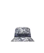 D-Bobby Dior Chardons Small-Brim Bucket Hat 56,57,58 blue and white