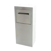 Sandleford 92cm White Matte With Stainless Steel Esperance Parcel Letterbox