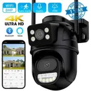 8MP Wifi Street camera Dual Lens Dual Screens Wireless Ai Auto Tracking Security