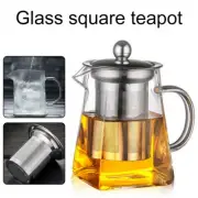 4 Sizes Heat Resistant Glass Teapot with Strainer Filter Infuser Tea Pot