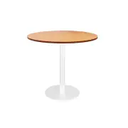 Annular Base Table 900Mm Beech White - Assembled Delivery