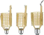 CLISPEED 3pcs Outdoor Fishing Cage Bait Trap for Eels Crabs and Lobsters Durable Fishing Accessories for Bait Release and Catching Portable Design