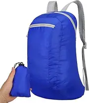 Light Backpack - Waterproof Folding Backpack,Breathable Lightweight Bag Padded Shoulder Straps for College School Travel Biking Camping