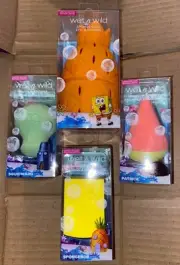WET N WILD LTD ED SPONGEBOB SQUAREPANTS 3 SPONGES + PINEAPPLE CASE