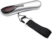 [Generic] Hand Held Suitcase Scales 50kg/110lb Pocket Mini Luggage Scale for Travel Fishing Hanging Steelyard Scale