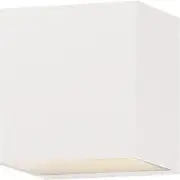 ET2 Contemporary Lighting E23216-WT Blok LED 4.75 inch White Outdoor Wall Sconce