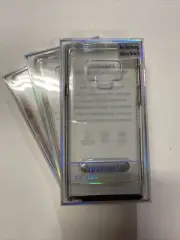 Clear samsung galaxy note 9 phone case with colored border - Rose Gold