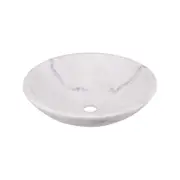 Mondella 400mm White Round Rumba Marble Basin