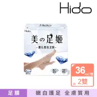 在飛比找momo購物網優惠-【HIDO】鑽石胜肽足膜1盒(2雙/盒 嫩白美足)