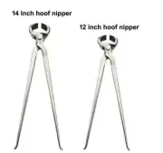 Hoof Nipper 12 '14 GE Original Vanadium Steel Farrier Tool Dull Finish 2pcs