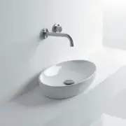 WS Bath Collections H10 40C - 8208001 White H10 15-7/10" Vessel Bathroom Sink