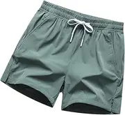 [Ｓｉｍｈｏａ] Active Shorts Quick Drying Athletic Short Pants for Fitness Sport Bodybuilding