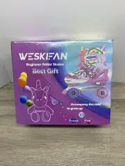 Unicorn Doll Kids Toddler Roller Skates for Girls Size 6-9J XS Brand New
