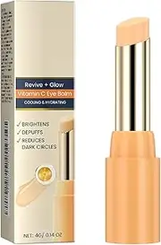 ‌Portable Vitamin C Eye Balm Stick, Brightening & Hydrating Under Eye Treatment for Dark Circles, Puffiness & Fine Lines, Firming & Anti-Aging Eyes Care Stick (1)