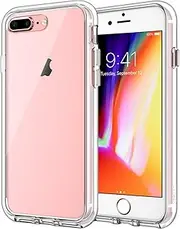 JETech Case for iPhone 8 Plus and iPhone 7 Plus 5.5-Inch, Non-Yellowing Shockproof Phone Bumper Cover, Anti-Scratch Clear Back (Clear)