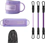Derwrtup Ankle Resistance Bands - Pilates Workout Ankle Weights with Cuffs - Home Gym Equipment for Beginner and Professional Fitness Enthusiast