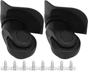 [Victool] A Pair Black Suitcase Mute Single Row Wheel Luggage Replacement Outdoor Supplies