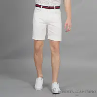 在飛比找momo購物網優惠-【ROBERTA 諾貝達】都會品味 時尚百搭平面休閒短褲(白