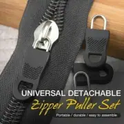 16PCS Universal Detachable Zip Zipper Puller Set Wide Waistbands Elastic Waist