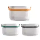 Plastic Storage Basket with Handle Shower Caddy Bins Shampoo Organizer Bathroom