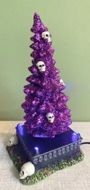 Dept 56 Halloween Village Accesory Haunted Skull Tree 2023 6011468