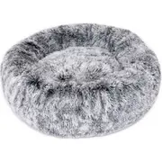 Superior Pet Goods 80x80cm Curl Up Cloud Calming Dog Sleeping Bed Round Grey