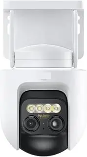 Outdoor Camera 2.5K CCTV Full-Color Night Vision WiFi 4 Million Pixel IP66 Smart Home Sound and Light Warning(U/S,Add 32G TF Card)