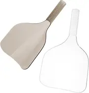LALADEFIEE 2pcs Hair Dye Mask Handle Hairdressing Face for Salon Reusable Haircut Shield Breathable Comfortable Hair Spray Face Pad