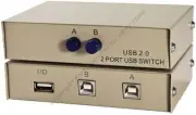 USB 2.0 AB 2way/port manual switch box data/printer/hub sharing, 2B 1A $SHdisc{T