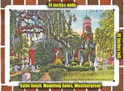 METAL SIGN - South Carolina Postcard - Prince George Winyah Church, Georgetown,