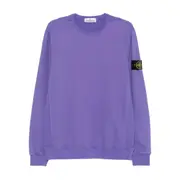 [Stone Island] Stone Island Logo-patch Crew-neck Sweatshirt L PURPLE