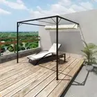 vidaXL Garden Patio Awning Sun Shade Canopy Wall Gazebo 2BB