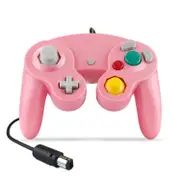2 Pieces Wired Vibrating Game Controller for Nintendo Wii / Gc