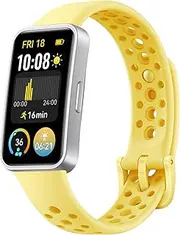 HUAWEI Band 9 (Warranty in Mexico), 1.47 "AMOLED, Long Lasting 2 Week, Automatic Brightness Adjustment, Higher Measurement Accuracy, Compatible with Android & iOS, Yellow