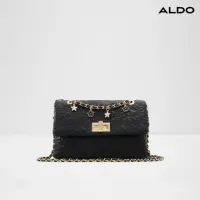 在飛比找momo購物網優惠-【ALDO】RANAK-復古優雅車縫花花墬斜背包(黑色)