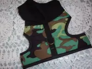 green CAMO Hoodie Dog Harness XS new Handsome Pete