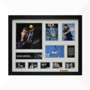 Novak Djokovic Signed & Framed Memorabilia - White/Silver Edition - Aus Open