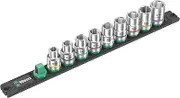 Wera 1/2-Inch Drive Magnetic Socket Rail C 4 Zyklop Socket Set (9-Pieces)