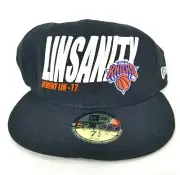 New York Knicks Baseball Cap Men's Size 7 1/4 Hat, Jeremy Lin NBA, New Era, Wool