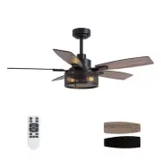 Ceiling Fans with Lights and Remote Control, Ceiling Fan for Bedroom Living R...